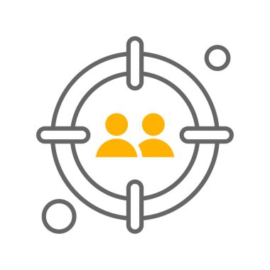  hedef simge, vektör illüstrasyonu