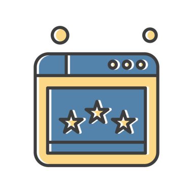 Web sitesi simgesi, vektör illüstrasyonu, İnternet konsepti  