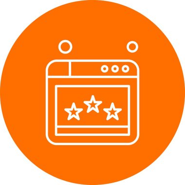 Web sitesi simgesi, vektör illüstrasyonu, İnternet konsepti  