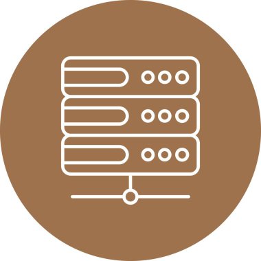 Vektör sunucu simgesi, vektör illüstrasyonu 