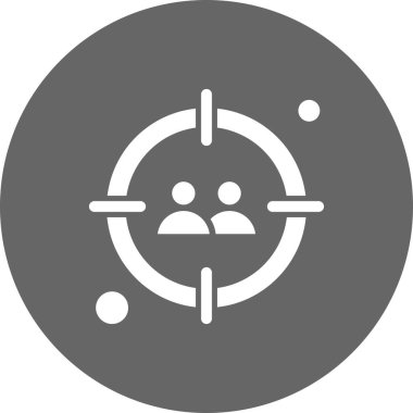  hedef simge, vektör illüstrasyonu