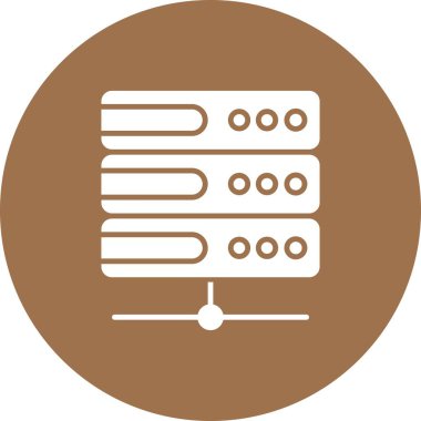 Vektör sunucu simgesi, vektör illüstrasyonu 