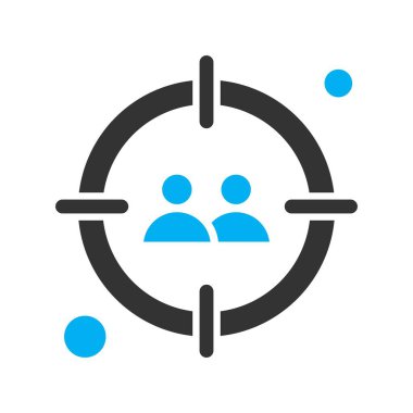  hedef simge, vektör illüstrasyonu