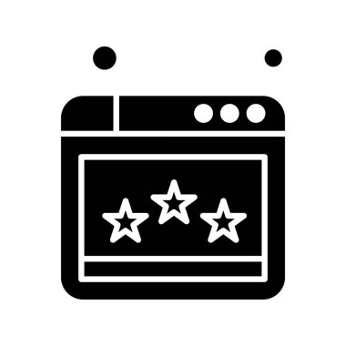 Web sitesi simgesi, vektör illüstrasyonu, İnternet konsepti  