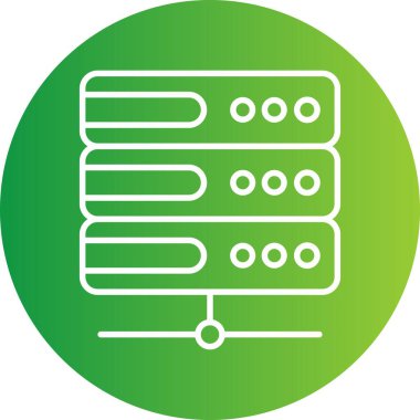 Vektör sunucu simgesi, vektör illüstrasyonu 