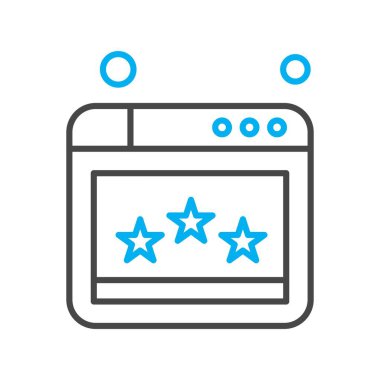 Web sitesi simgesi, vektör illüstrasyonu, İnternet konsepti  