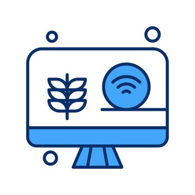  Vektör lcd monitörü Simge dijital resmi 