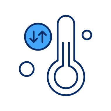 Vektör illüstrasyon termometre simgesi 