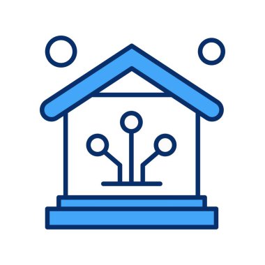 Vektör ev simgesi, vektör illüstrasyonu  