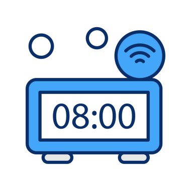 Renkli Vektör Saat Simgesi 