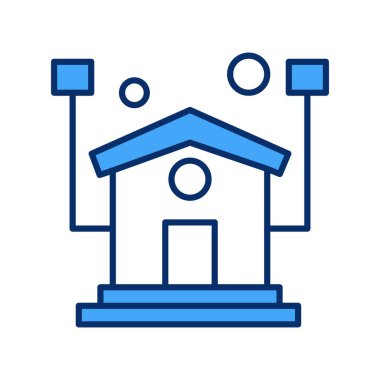 Vektör ev simgesi, vektör illüstrasyonu  