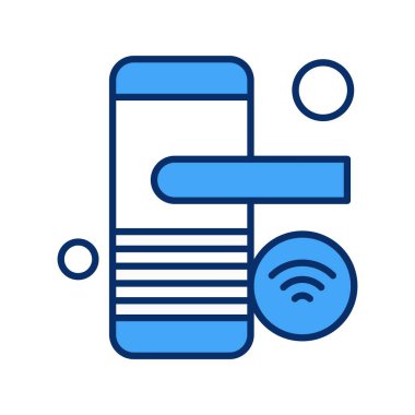  Vektör telefon simgesi, vektör illüstrasyonu 