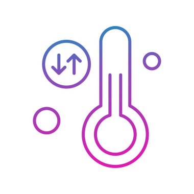 Vektör illüstrasyon termometre simgesi 