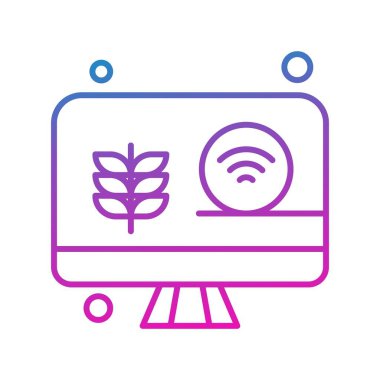  Vektör lcd monitörü Simge dijital resmi 