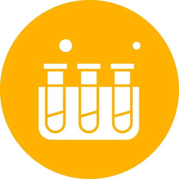 Ícone Tubo Ensaio Ilustração Vetorial —  Vetores de Stock