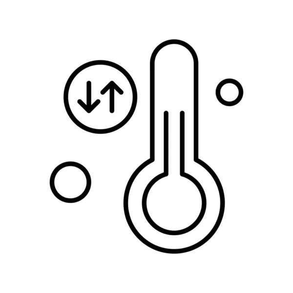 ベクトルイラスト温度計アイコン — ストックベクタ