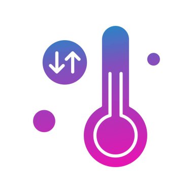 Vektör illüstrasyon termometre simgesi 