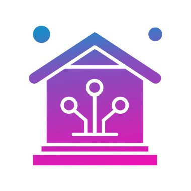 Vektör ev simgesi, vektör illüstrasyonu  