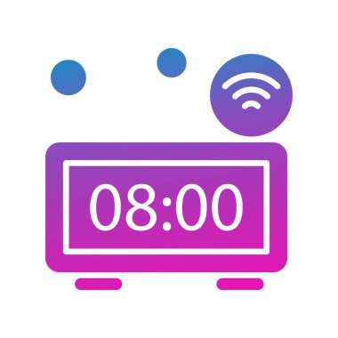 Renkli Vektör Saat Simgesi 