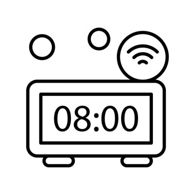 Renkli Vektör Saat Simgesi 