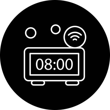 Renkli Vektör Saat Simgesi 