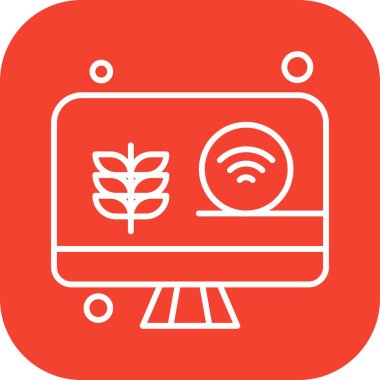  Vektör lcd monitörü Simge dijital resmi 