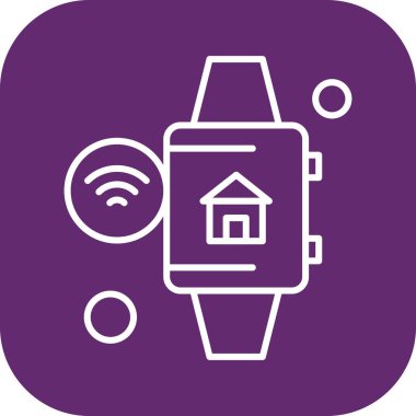 Vektör ev simgesi, vektör illüstrasyonu  