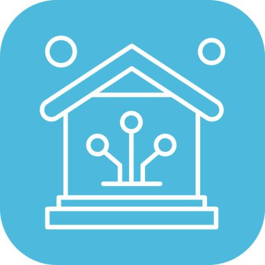 Vektör ev simgesi, vektör illüstrasyonu  