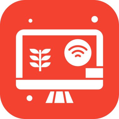  Vektör lcd monitörü Simge dijital resmi 