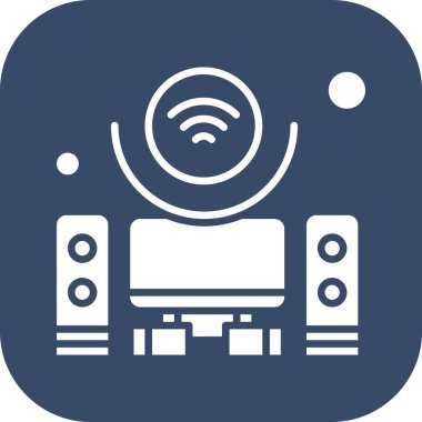  Vektör konuşmacı Simgesi, vektör illüstrasyonu  