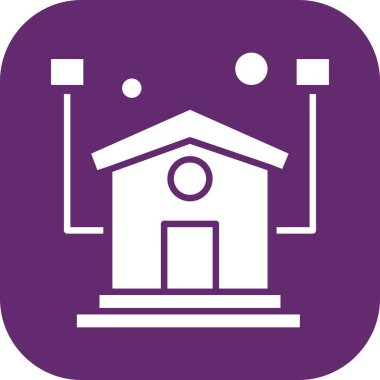 Vektör ev simgesi, vektör illüstrasyonu  