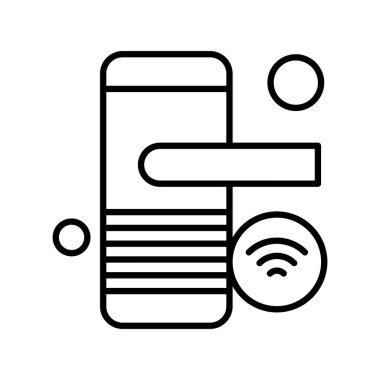  Vektör telefon simgesi, vektör illüstrasyonu 