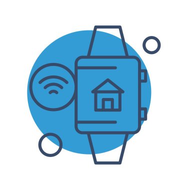 Vektör ev simgesi, vektör illüstrasyonu  