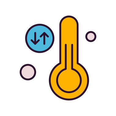 Vektör illüstrasyon termometre simgesi 