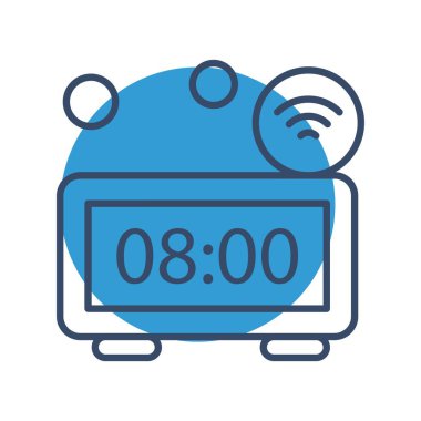 Renkli Vektör Saat Simgesi 