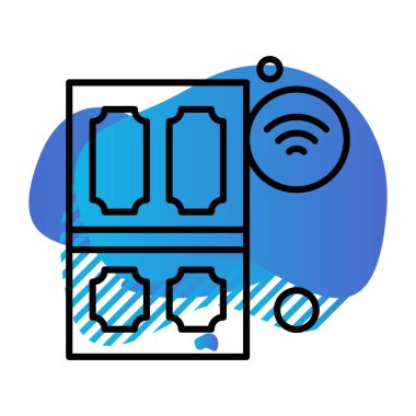 Vektör akıllı telefon simgesi illüstrasyonu