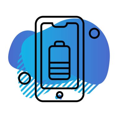 Vektör akıllı telefon simgesi illüstrasyonu