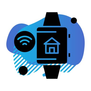 Vektör ev simgesi, vektör illüstrasyonu  