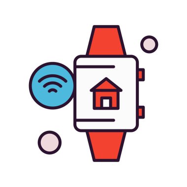 Vektör ev simgesi, vektör illüstrasyonu  