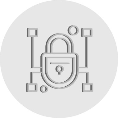 Vektör Kilit Simgesi, güvenlik kavramı