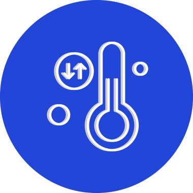 Vektör illüstrasyon termometre simgesi 