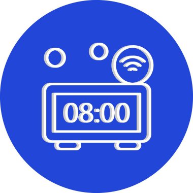 Renkli Vektör Saat Simgesi 