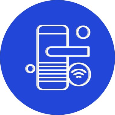  Vektör telefon simgesi, vektör illüstrasyonu 