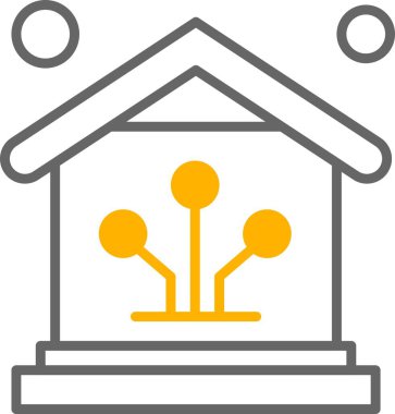 Vektör ev simgesi, vektör illüstrasyonu  