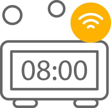 Renkli Vektör Saat Simgesi 