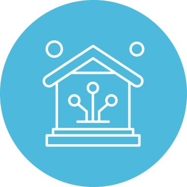 Vektör ev simgesi, vektör illüstrasyonu  