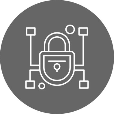 Vektör Kilit Simgesi, güvenlik kavramı