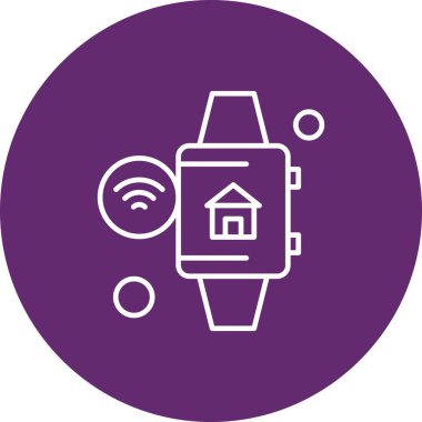 Vektör ev simgesi, vektör illüstrasyonu  