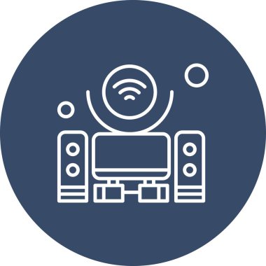  Vektör konuşmacı Simgesi, vektör illüstrasyonu  