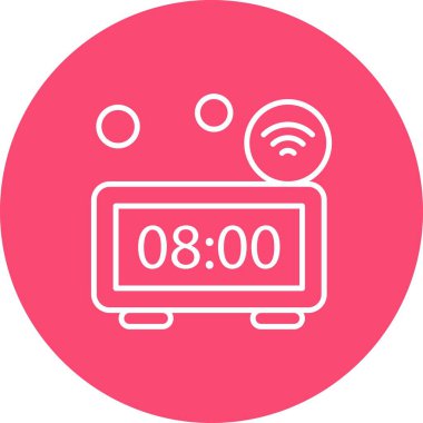 Renkli Vektör Saat Simgesi 